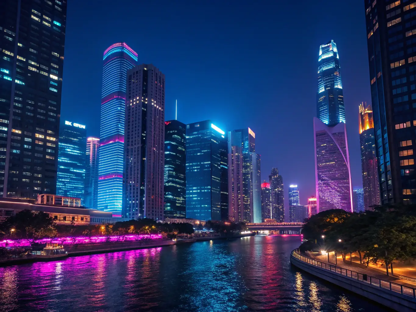 A stunning photograph of the Tokyo skyline at night, highlighting the city's modern architecture and vibrant nightlife. The image conveys the energy and sophistication of Tokyo's urban landscape.
