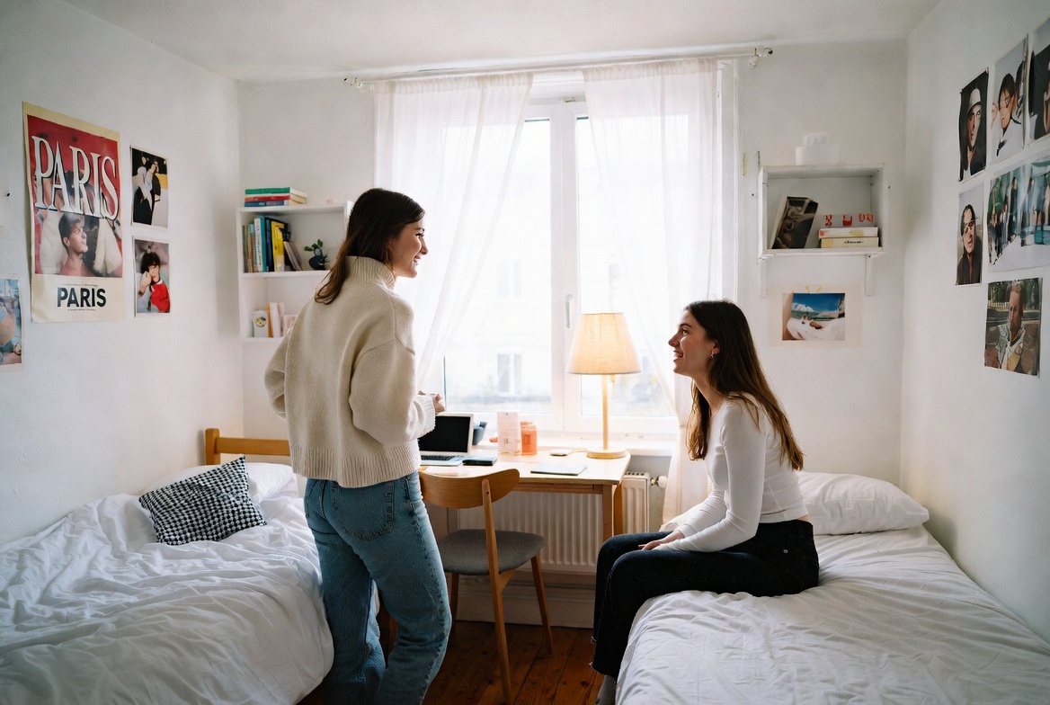 deux femme colocataires